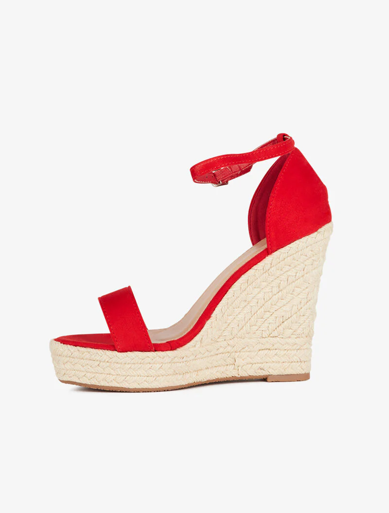 Hoge minimalistische sleehakken - rood - Image 4