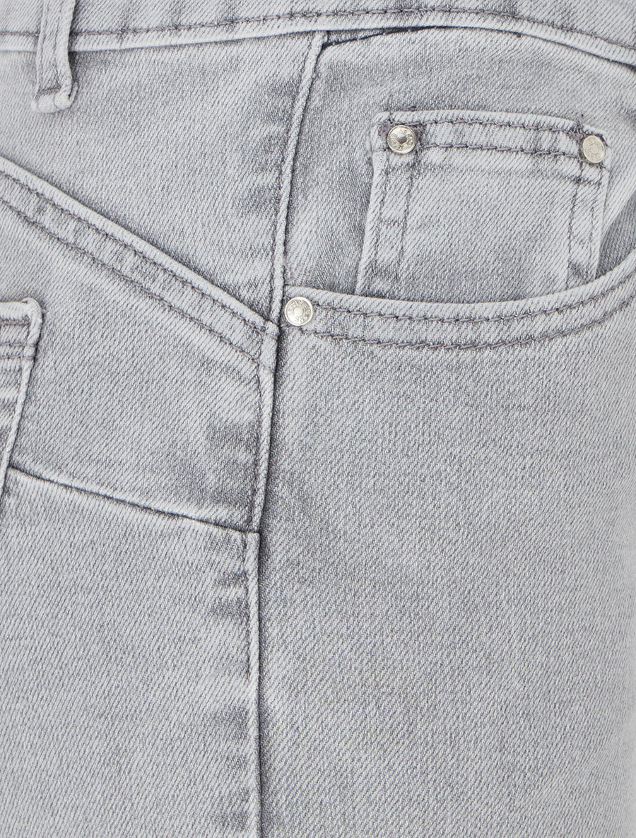 Hoge taille push-up flare jeans - Lichtgrijs - Image 3