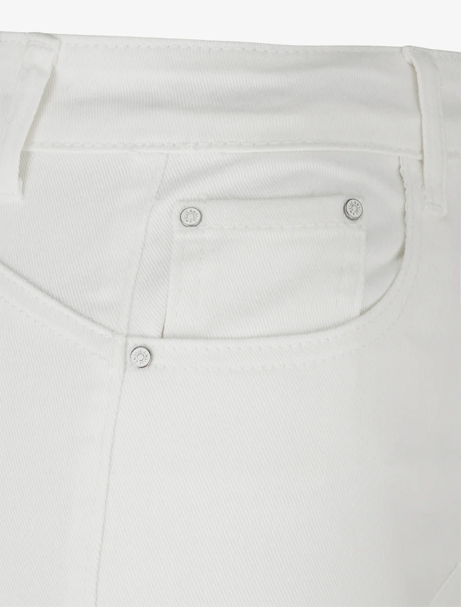 Hoge taille push-up flared jeans - Wit - Image 3