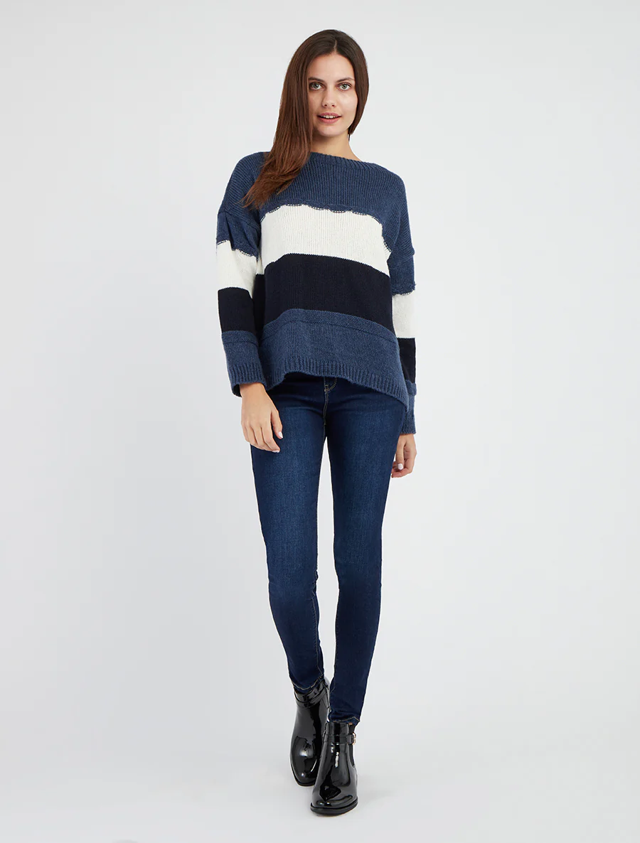 Hoge taille skinny jeans - Blauw - Image 4