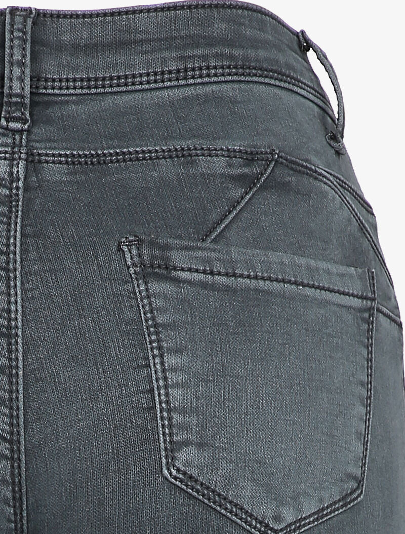 Hoge taille skinny jeans - Grijs - Image 3