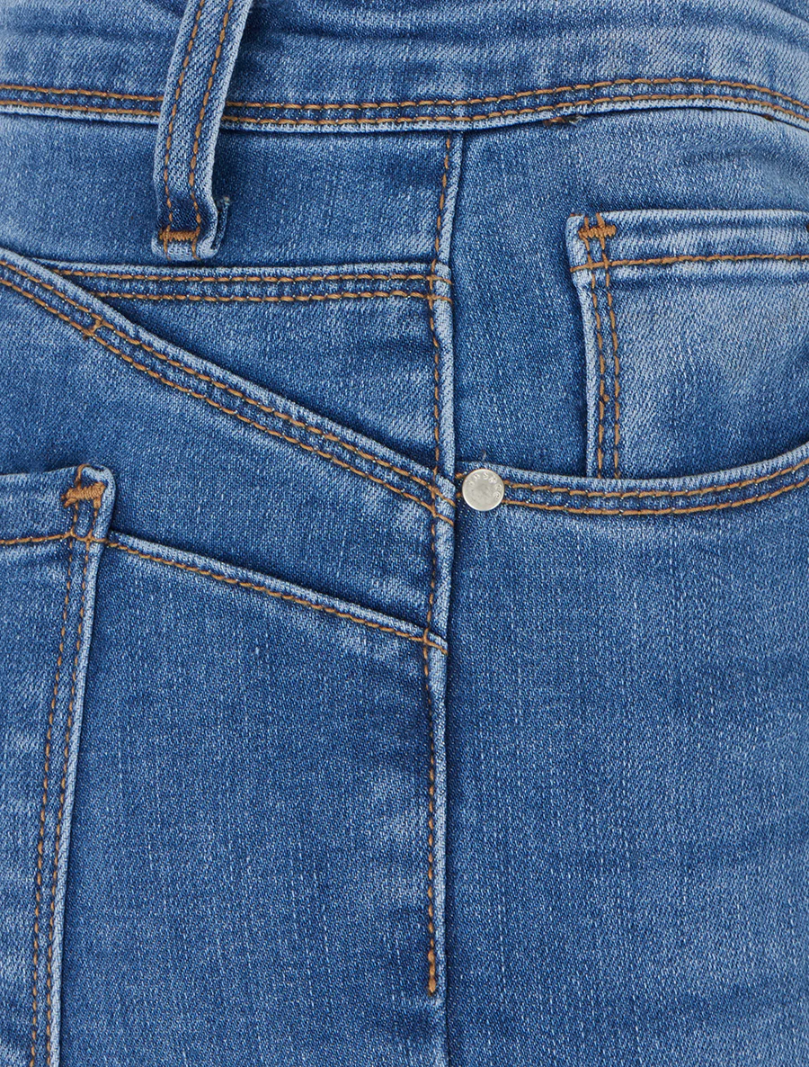 Hoog getailleerde, gebleekte skinny jeans - Lichtblauw - Image 3