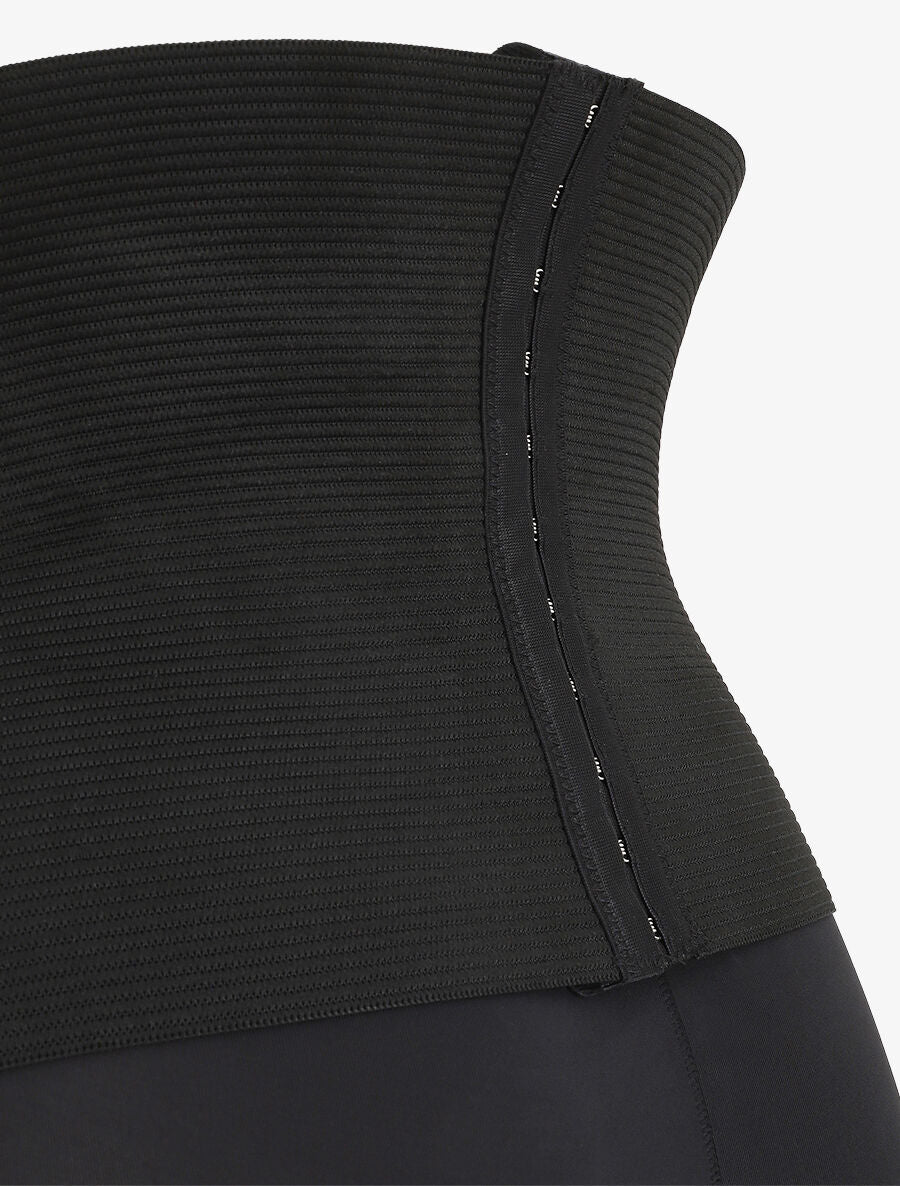 Hoge taille shapewear short - Zwart - Image 3