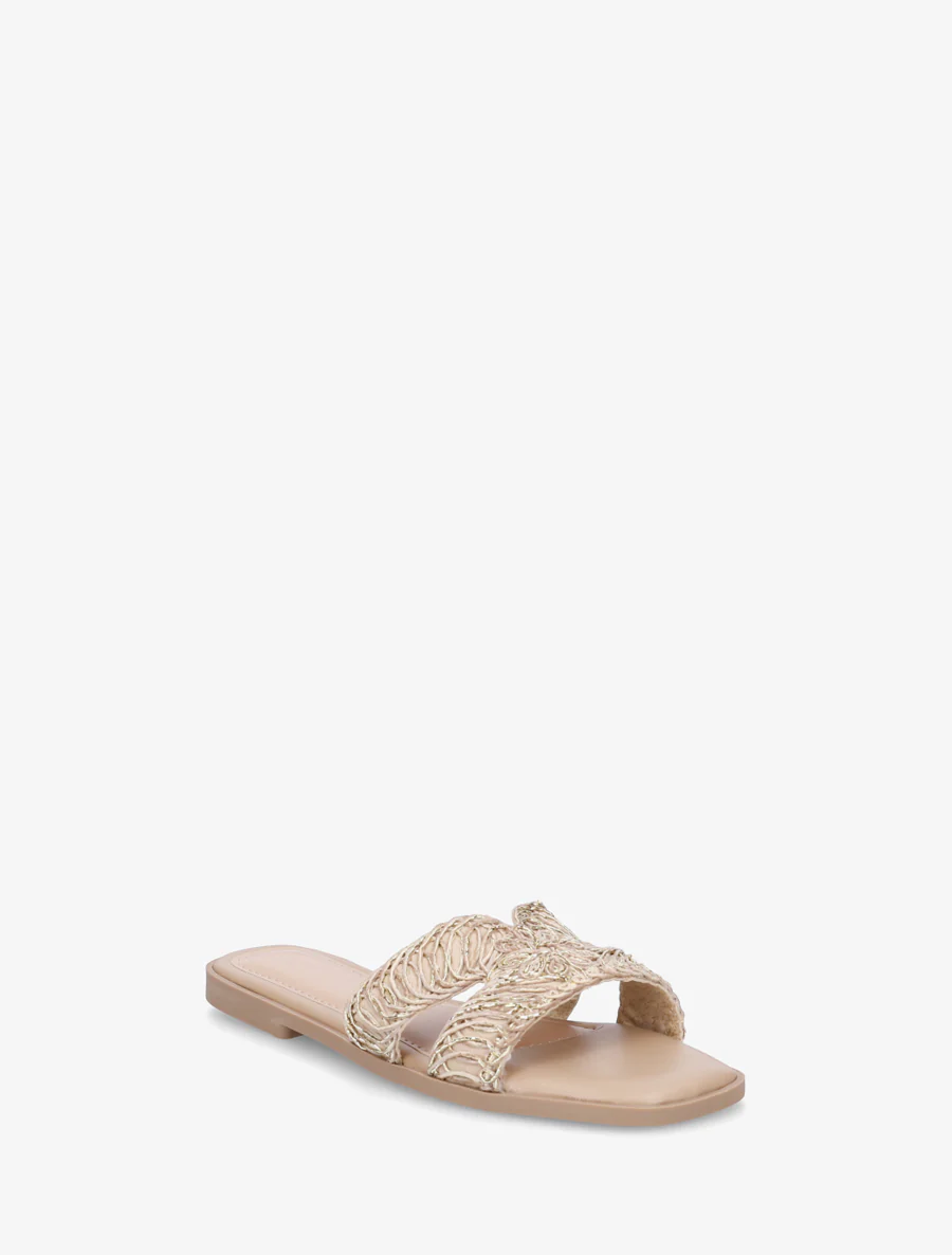 Imitatieleren sandalen met iriserend detail - Mol - Image 2