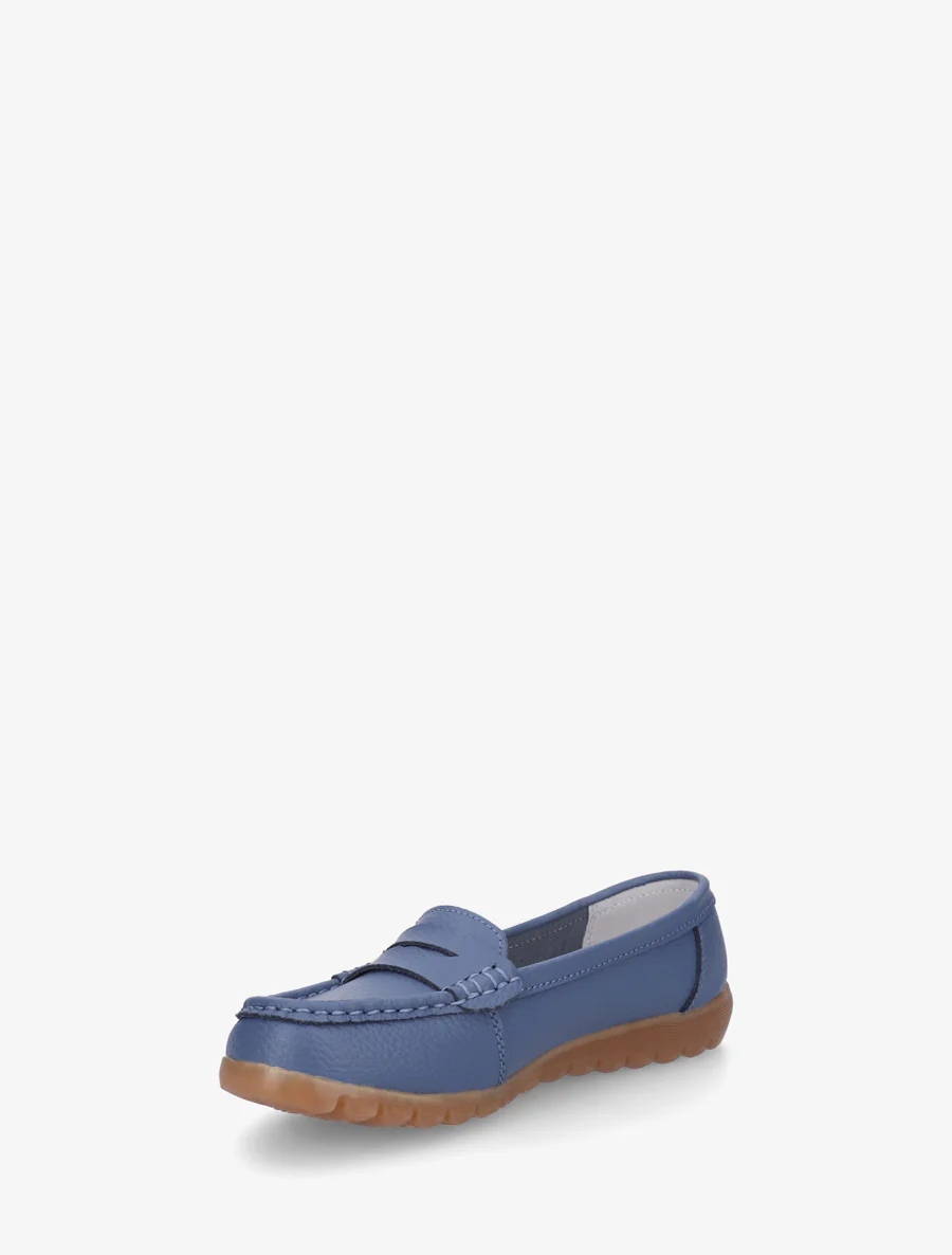 Instappers in imitatie met nerfeffect - Donkerblauw - Image 3