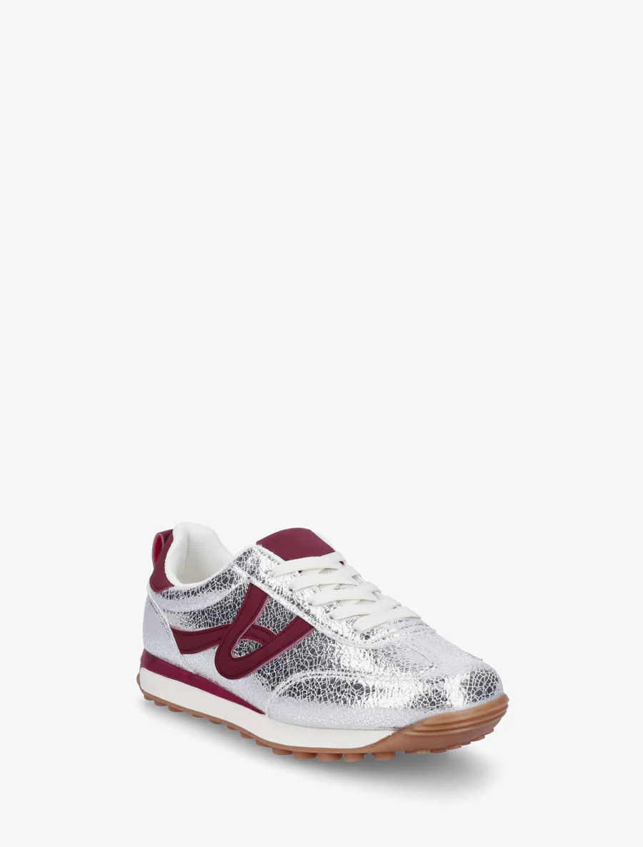 Iridescente sneakers met contrasterende details - Geld - Image 2
