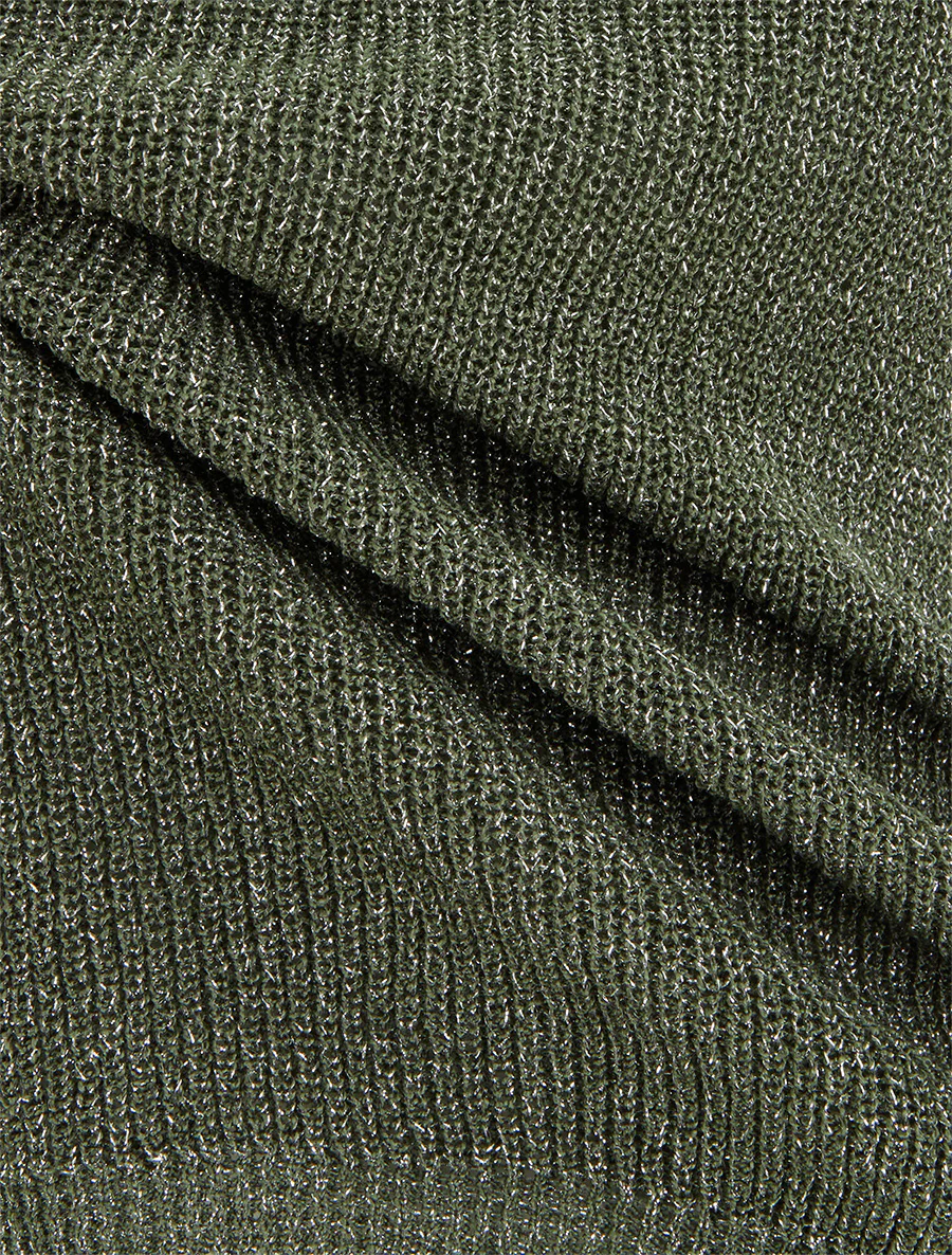 Irisé mesh top - Kaki - Image 3