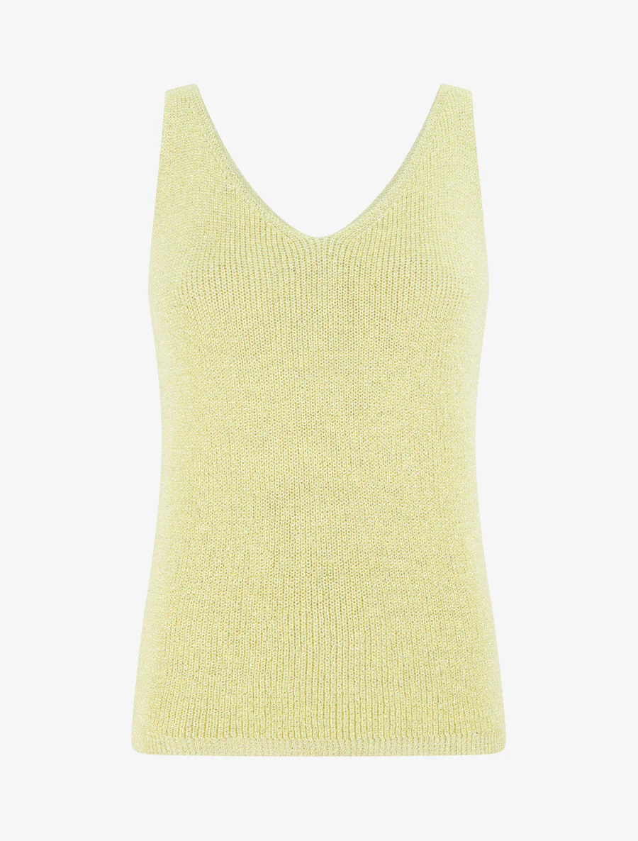Irisé mesh top - Geel