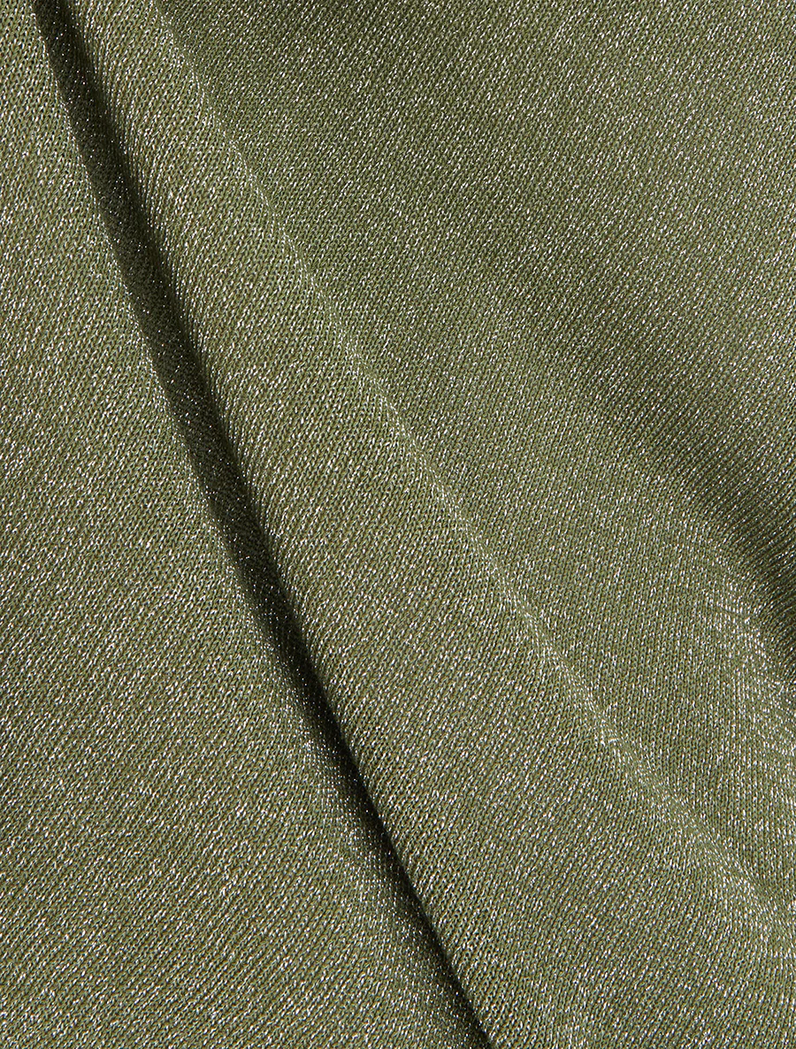 Irisé tanktop met kanten kraag - Kaki - Image 3