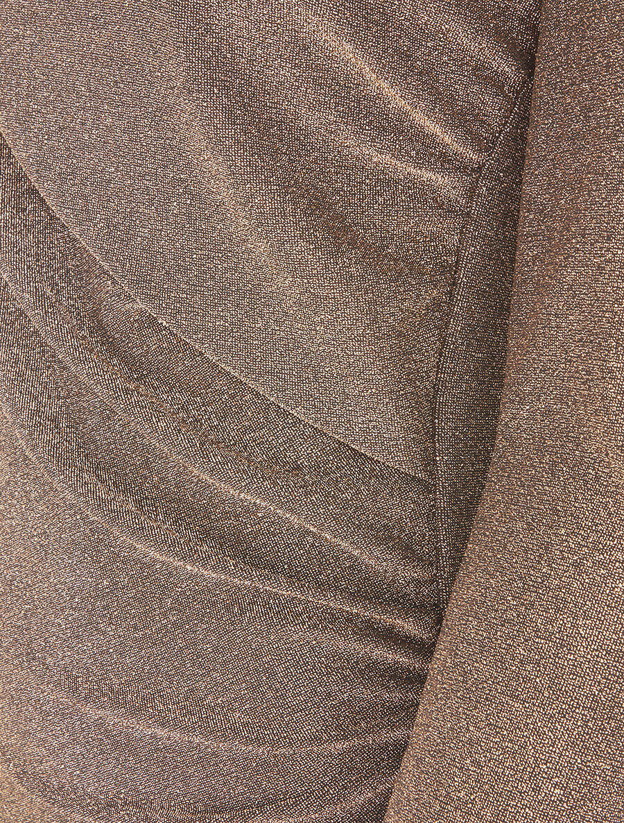 Iriserende top met ronde hals - Goud - Image 3