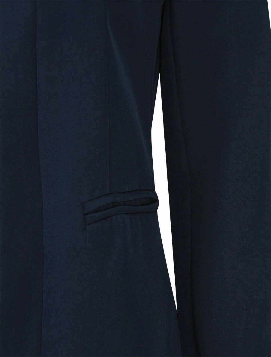 Jas met ingekeepte kraag - Marineblauw - Image 3
