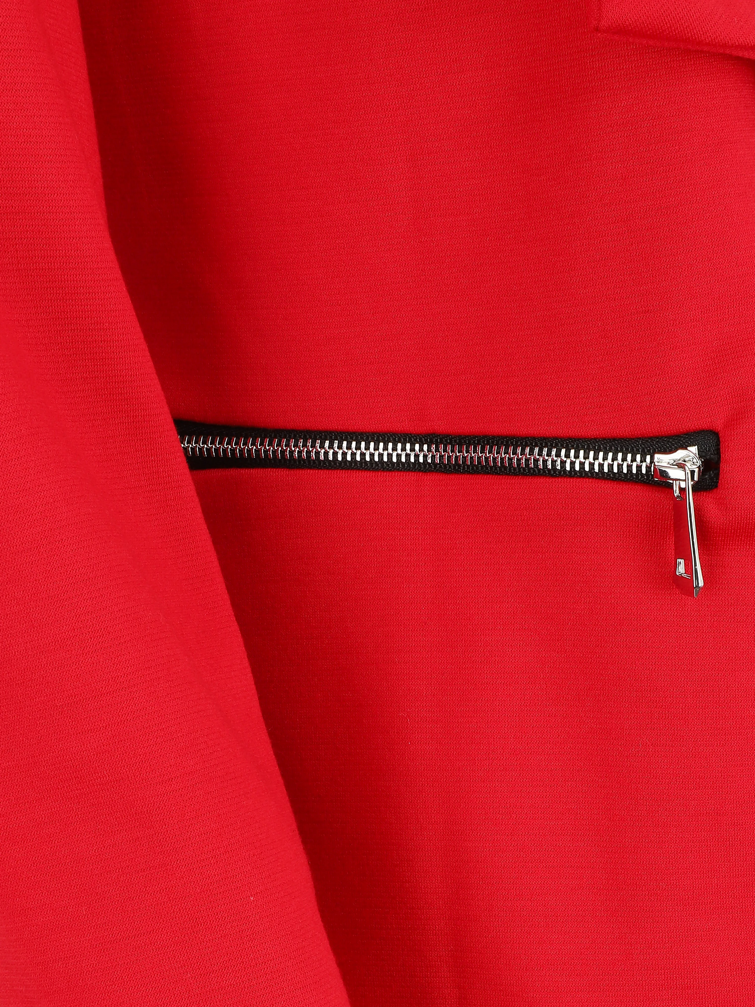Jas met ritszakken - Rood - Image 3