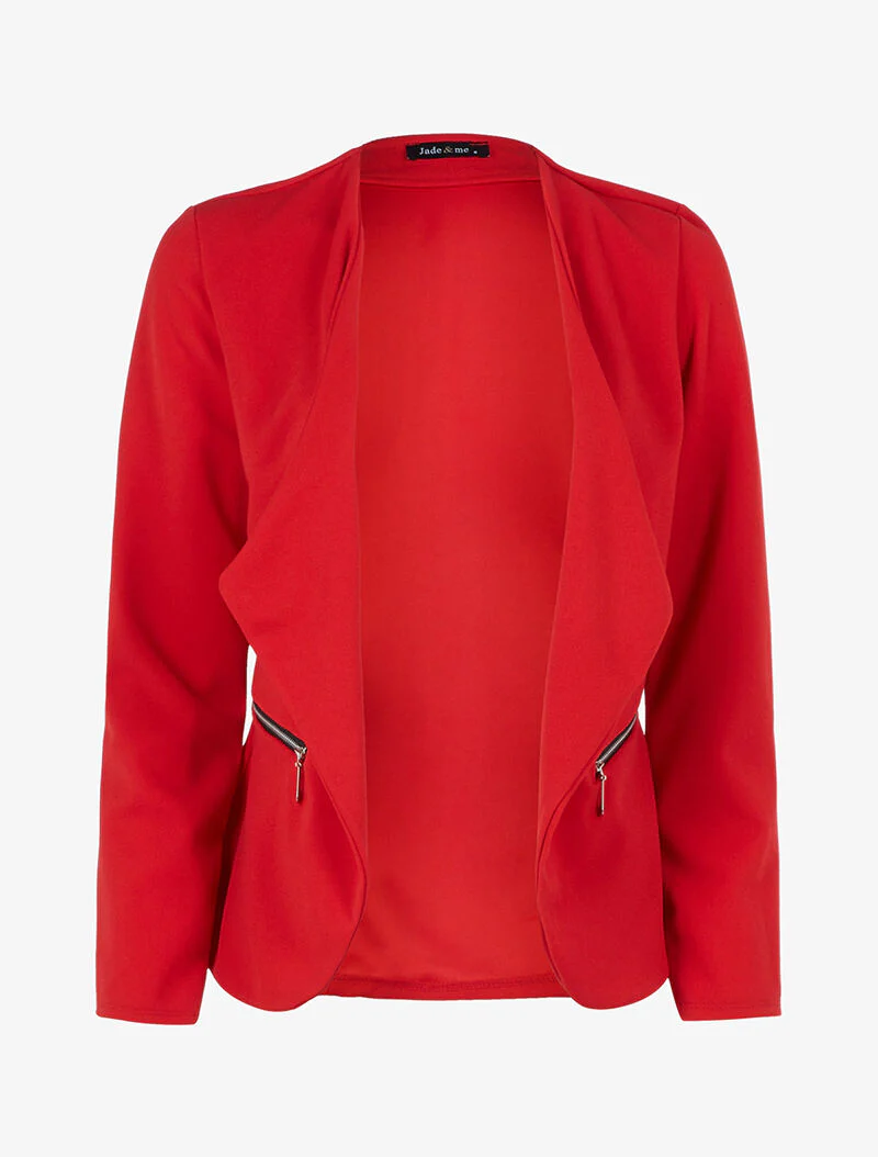 Jasje met schuine panden - Rood