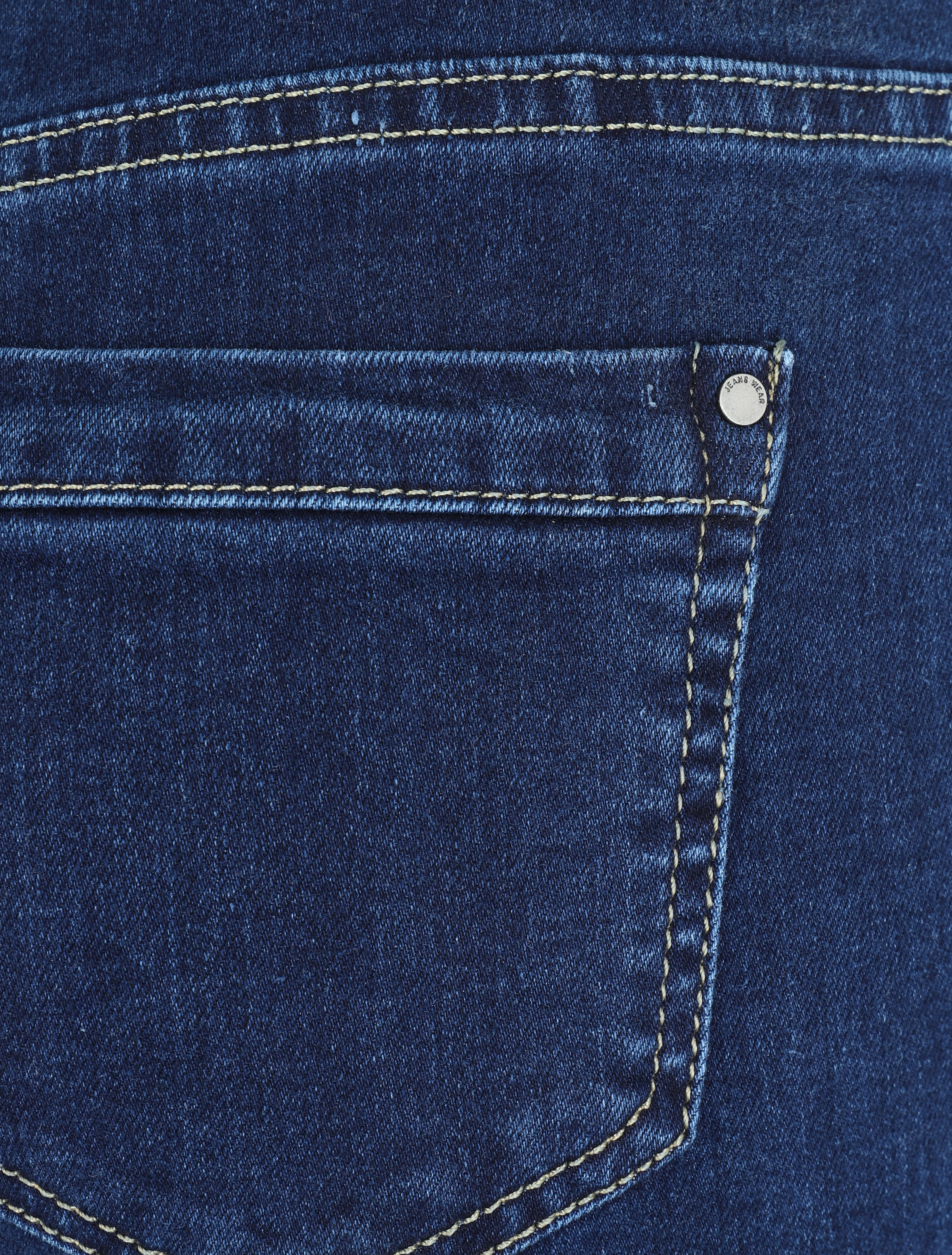 Jean boot cut met rauwe randen - Blauw denim - Image 3