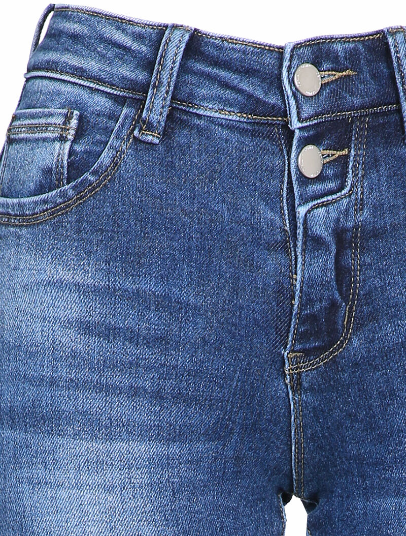 Skinny jeans met normale taille - Blauw denim - Image 3