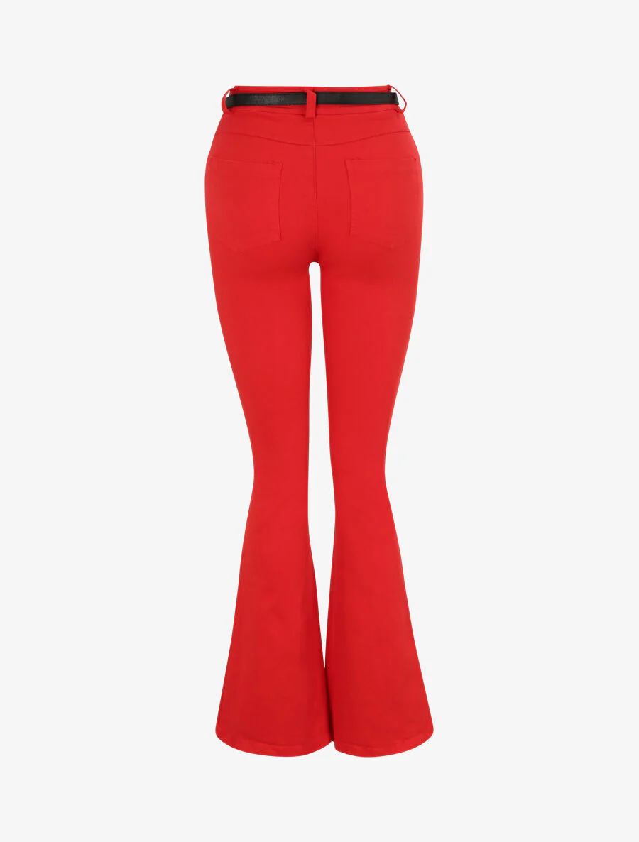 Jean eenkleurig - Rood - Image 2