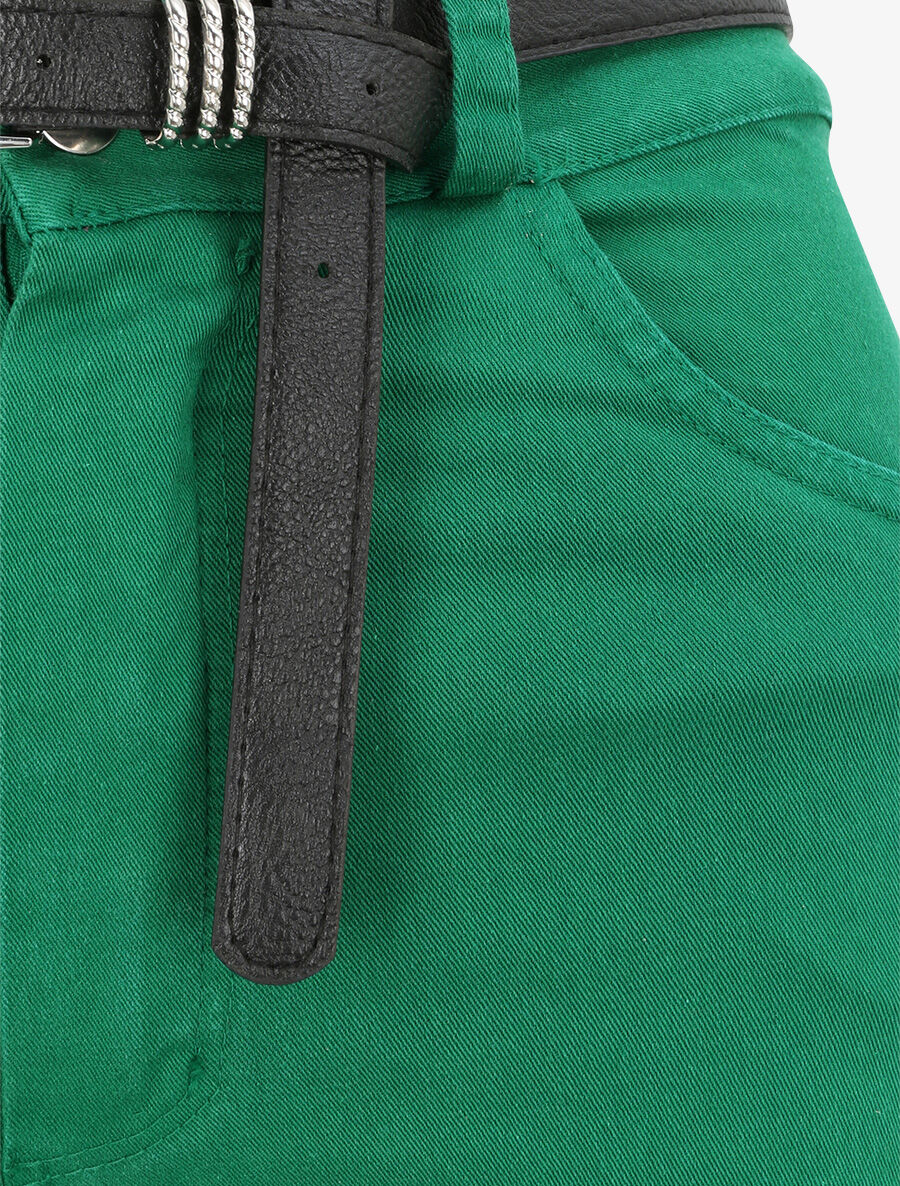 Jean eenkleurig - Groen - Image 3