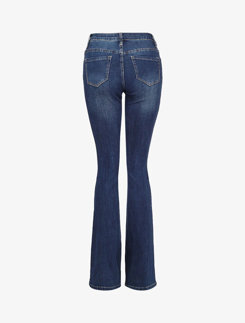 Jean flare extra lang met standaard taille - Blauw denim - Image 2