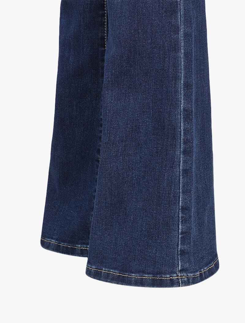 Jean flare extra lang met standaard taille - Blauw denim - Image 3