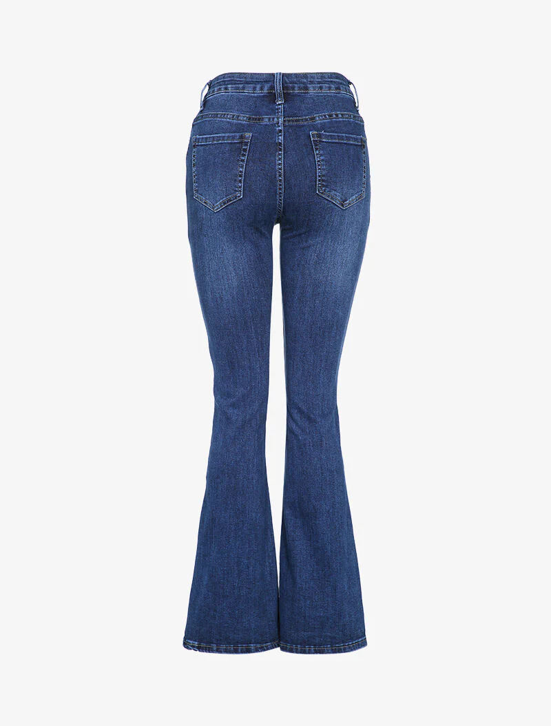 Jean flare licht verwassen - Blauw denim - Image 2