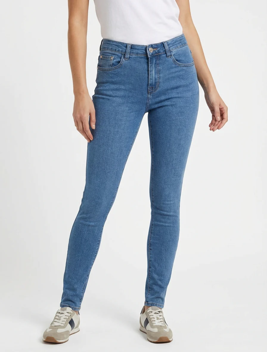 Jean klassieke skinny fit - Blauw - Image 4