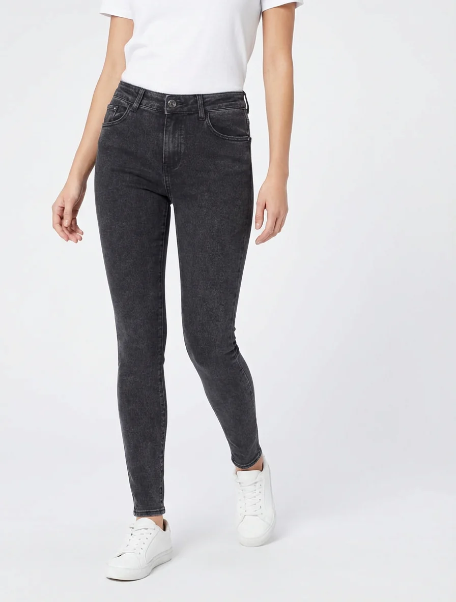Jean klassieke skinny fit - Zwart - Image 4