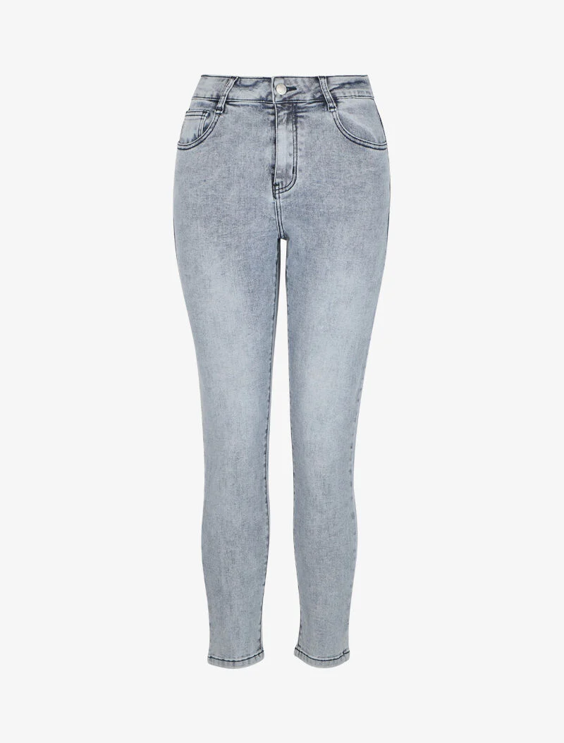Jean maat 7/8 met standaard taille - Lichtblauw