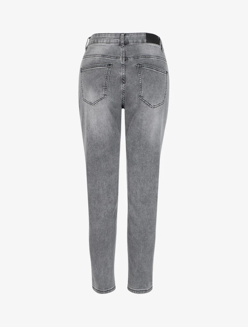 Jean maat 7/8 met standaard taille - Lichtgrijs - Image 2
