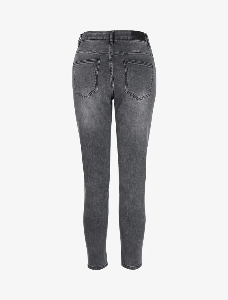 Jean maat 7/8 met standaard taille - antraciet - Image 2
