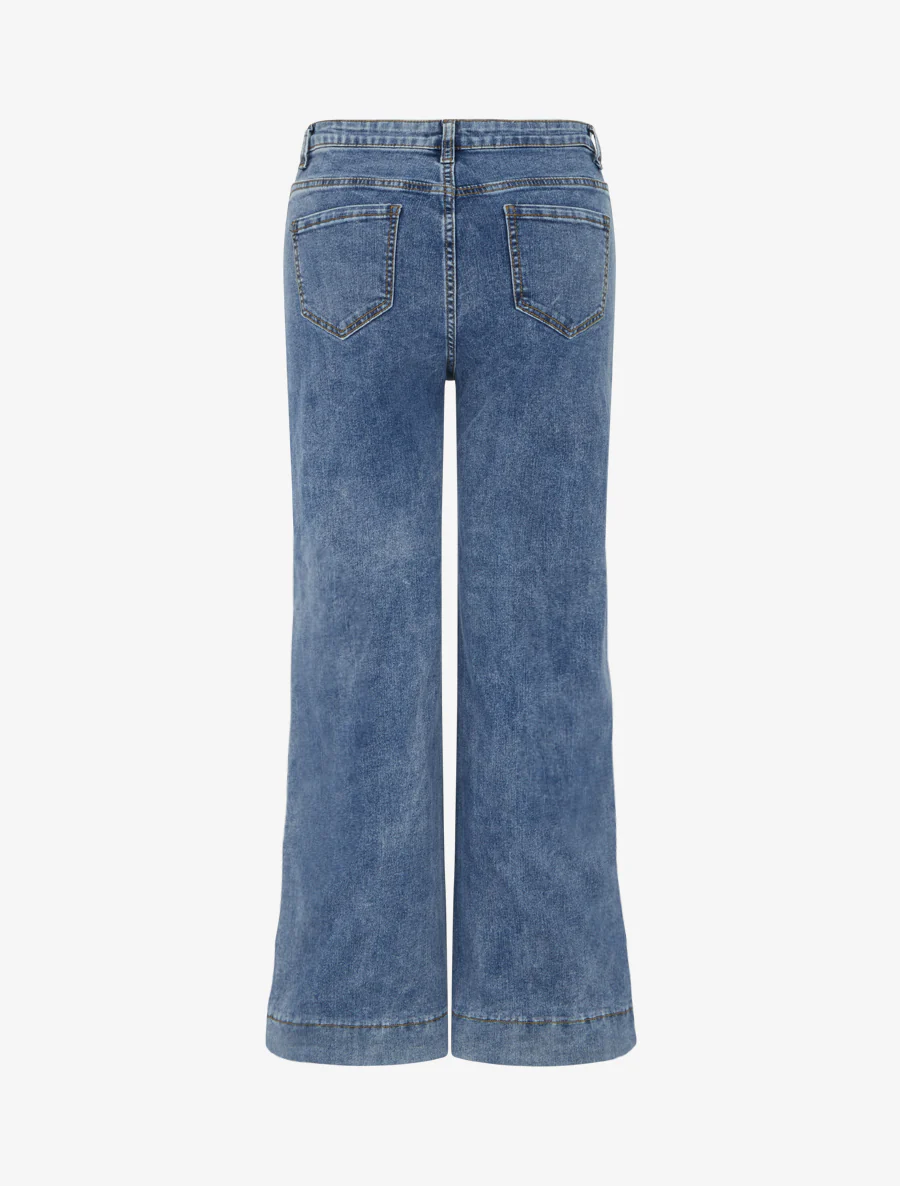 Jean met 4 zakken rechte pijp - Blauw - Image 2
