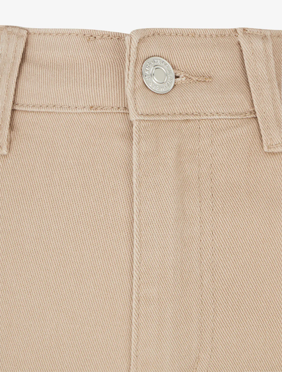 Jean met hoge taille - Beige - Image 3