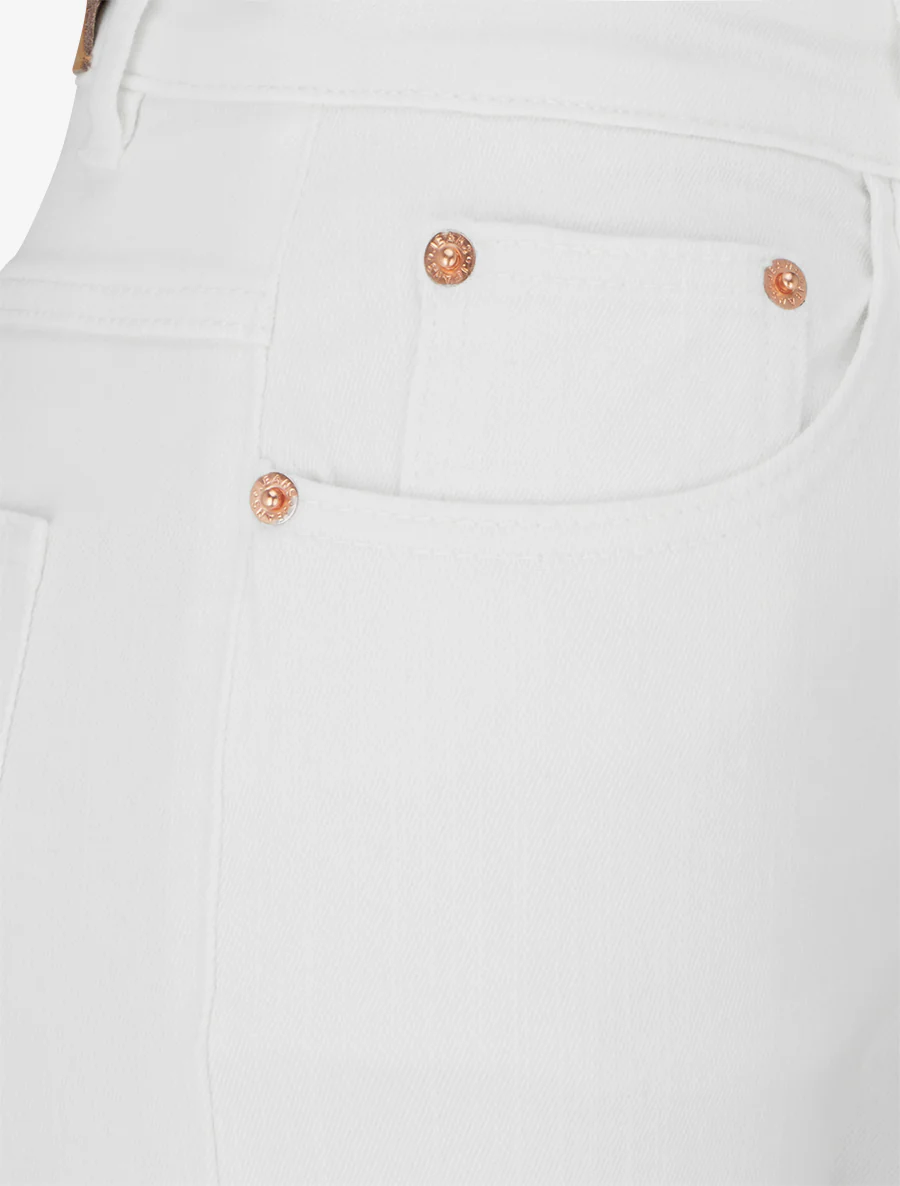 Jean met hoge taille - Wit - Image 3