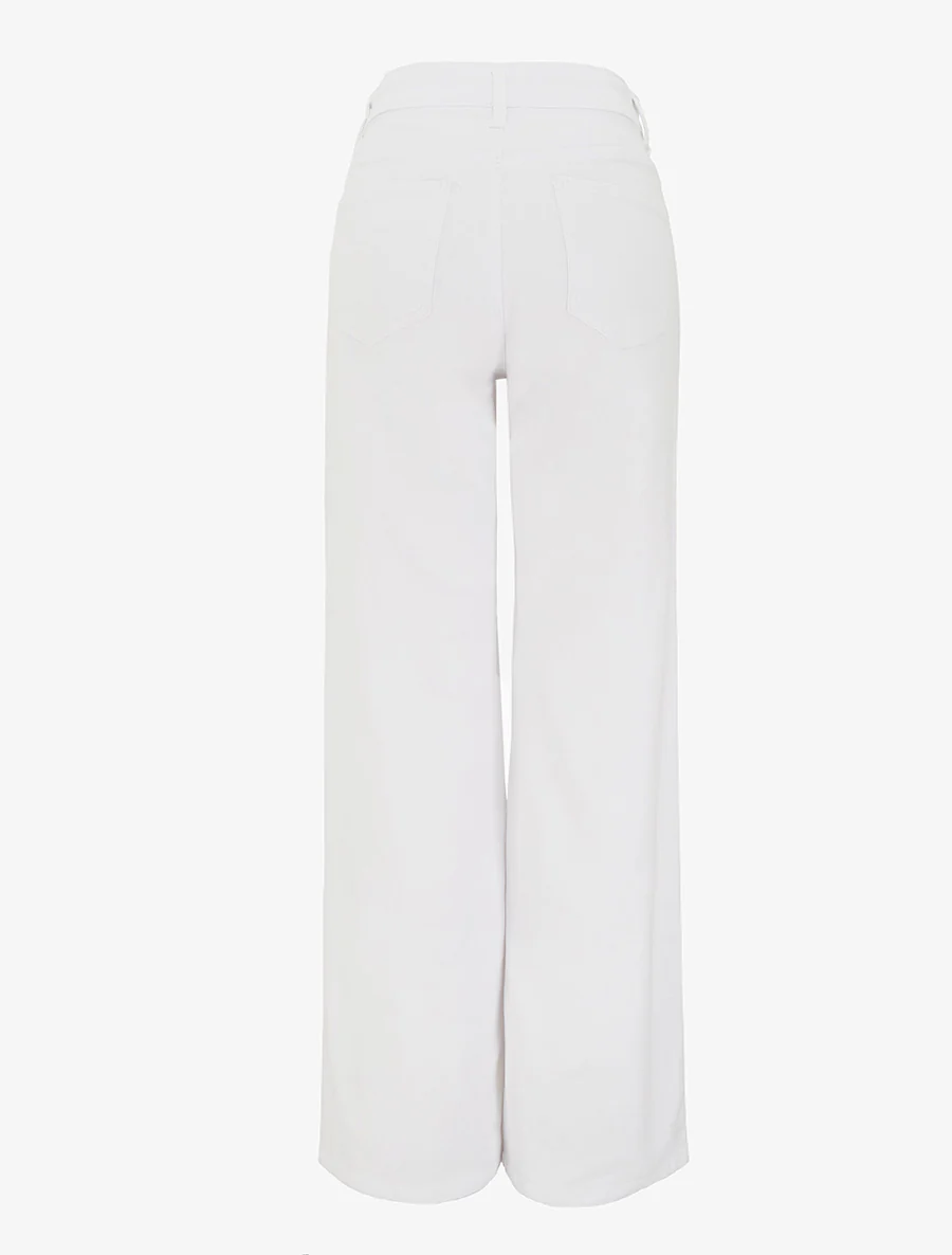 Jean met hoge taille en rechte pijpen - Wit - Image 2