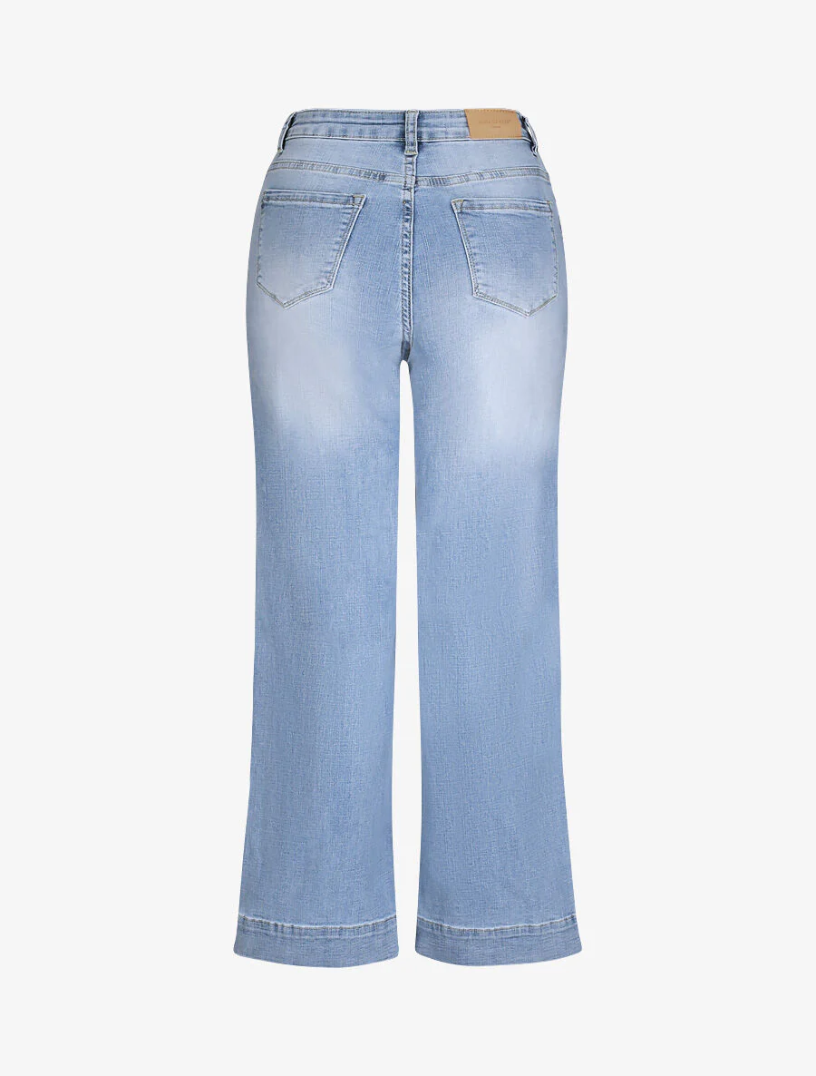 Jean met hoge taille en verbleekt - Lichtblauw - Image 2