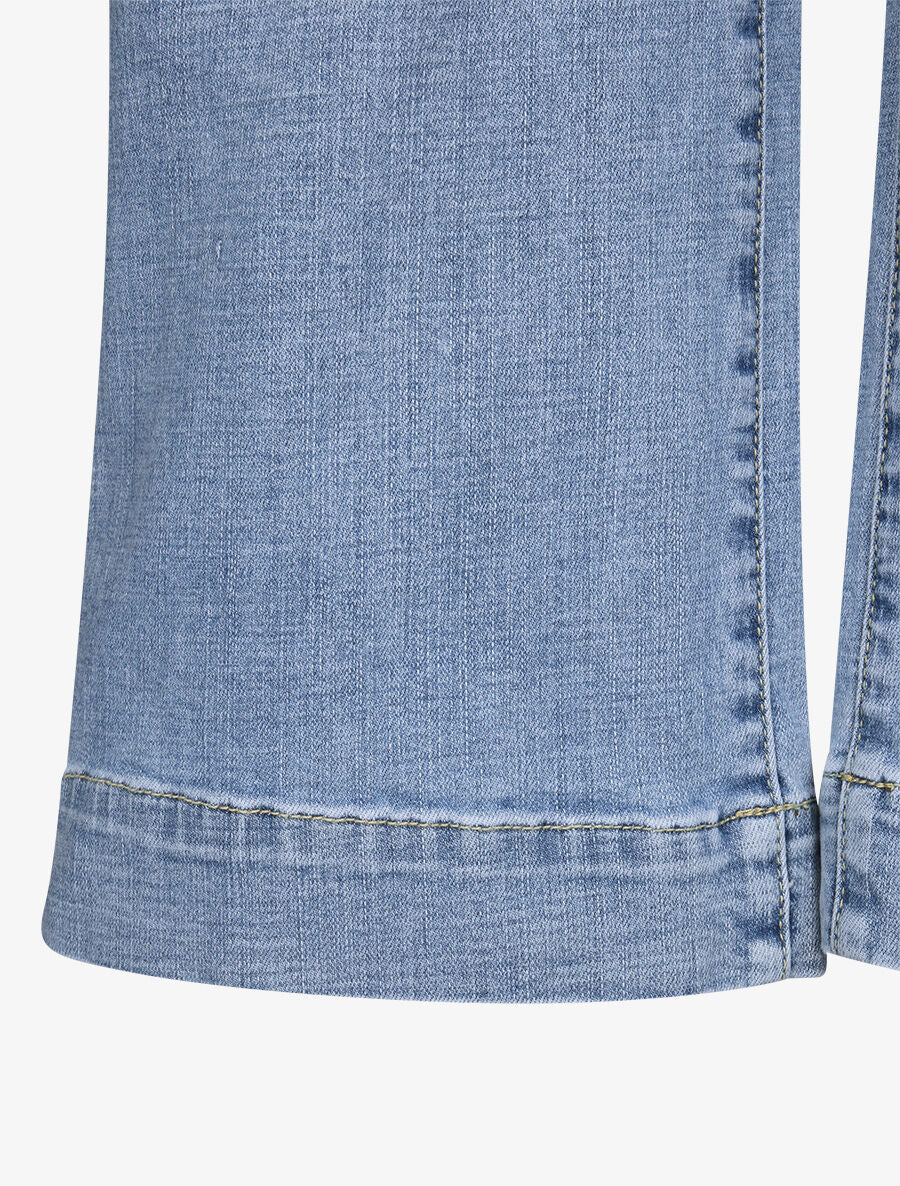 Jean met hoge taille en verbleekt - Lichtblauw - Image 3