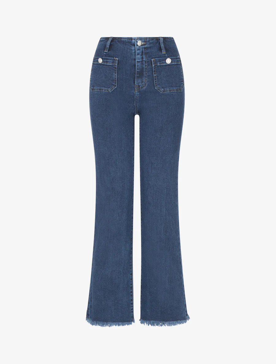 Jean met knoopzakken - Blauw