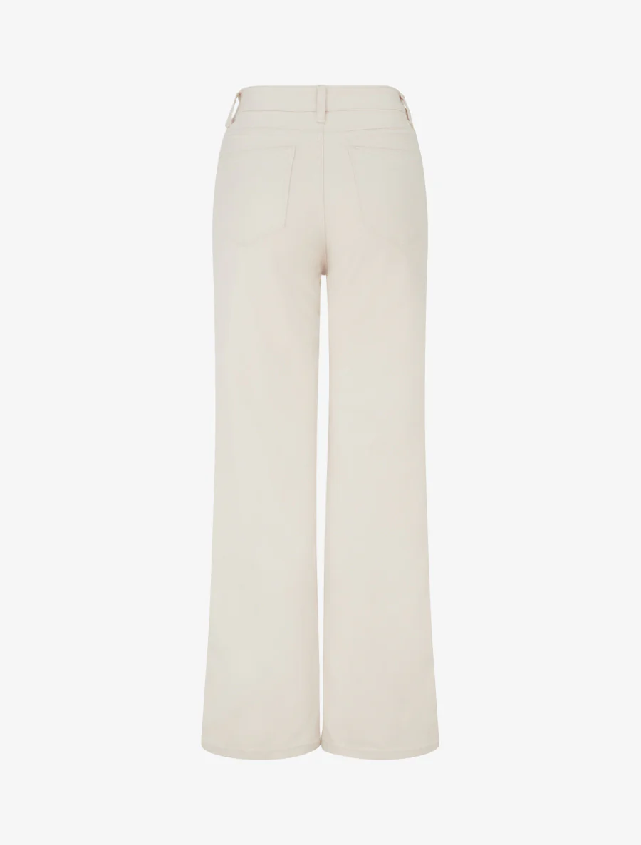 Jean met rechte snit en 4 zakken. - Beige - Image 2