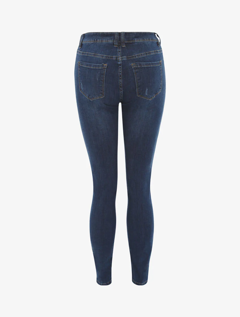 Jeans met scheuren - blauw denim - Image 2