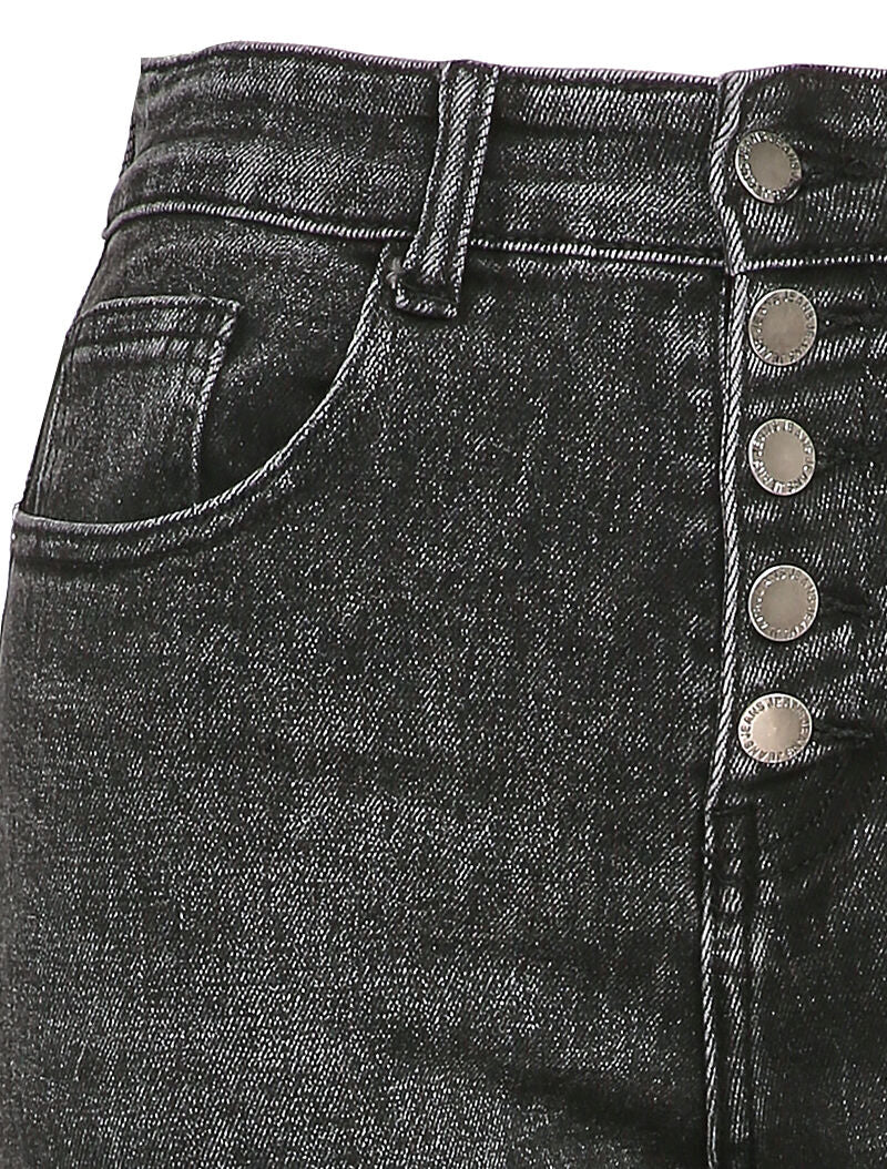 Jean met standaard taille knoopsluiting - Donkergrijs - Image 6