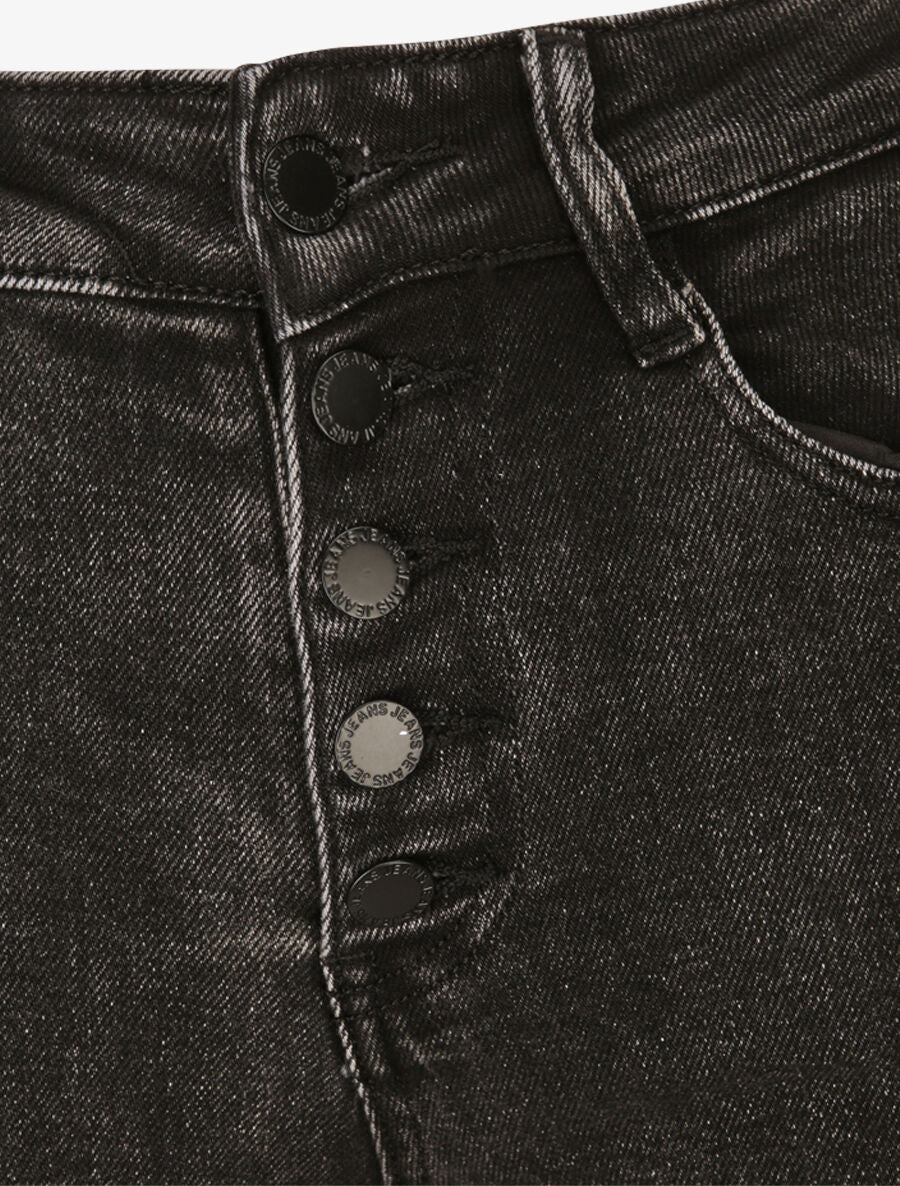 Jean met standaard taille uitlopende pijpen - Donkergrijs - Image 3