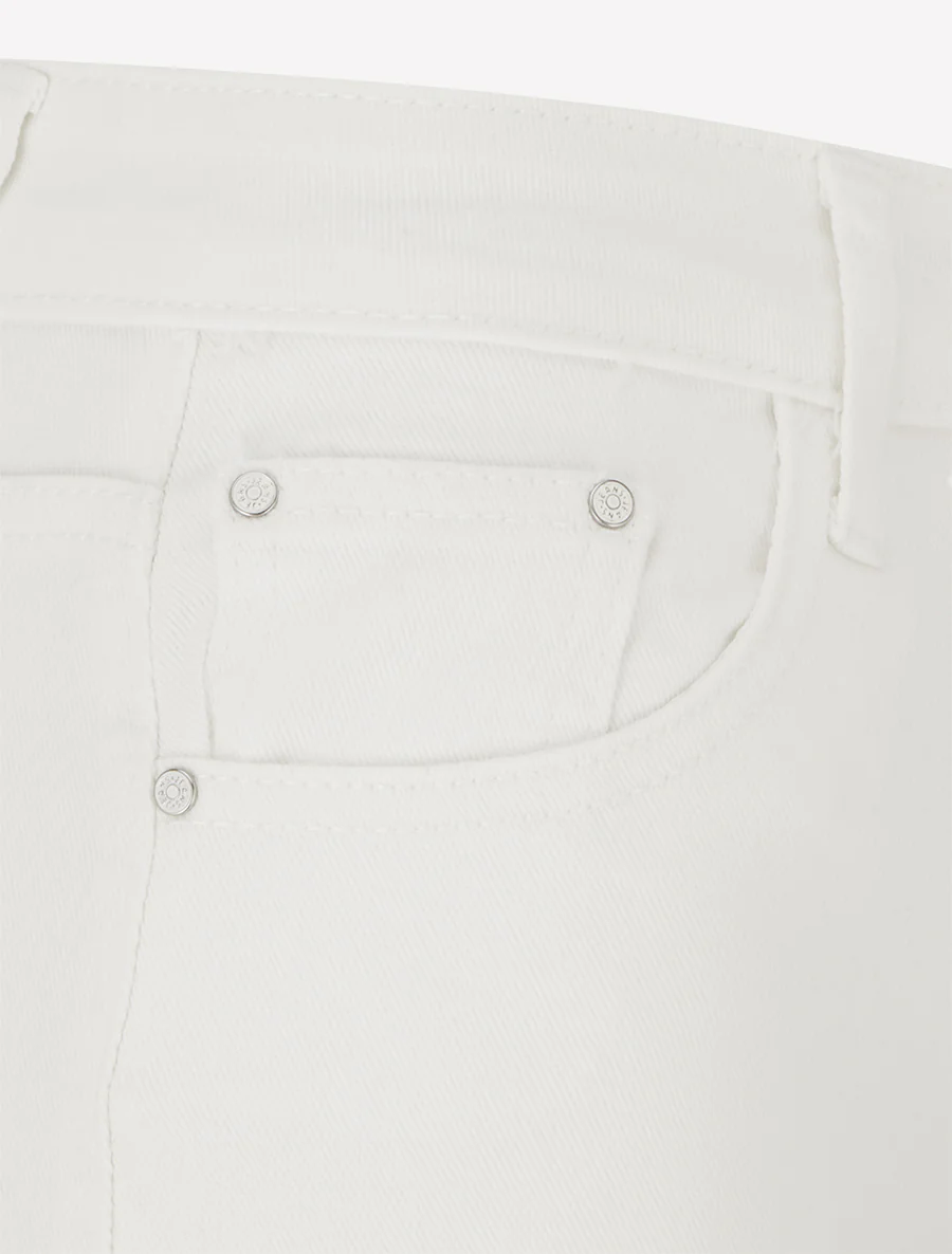 Jean met wijde pijpen en hoge taille - Ecru - Image 3