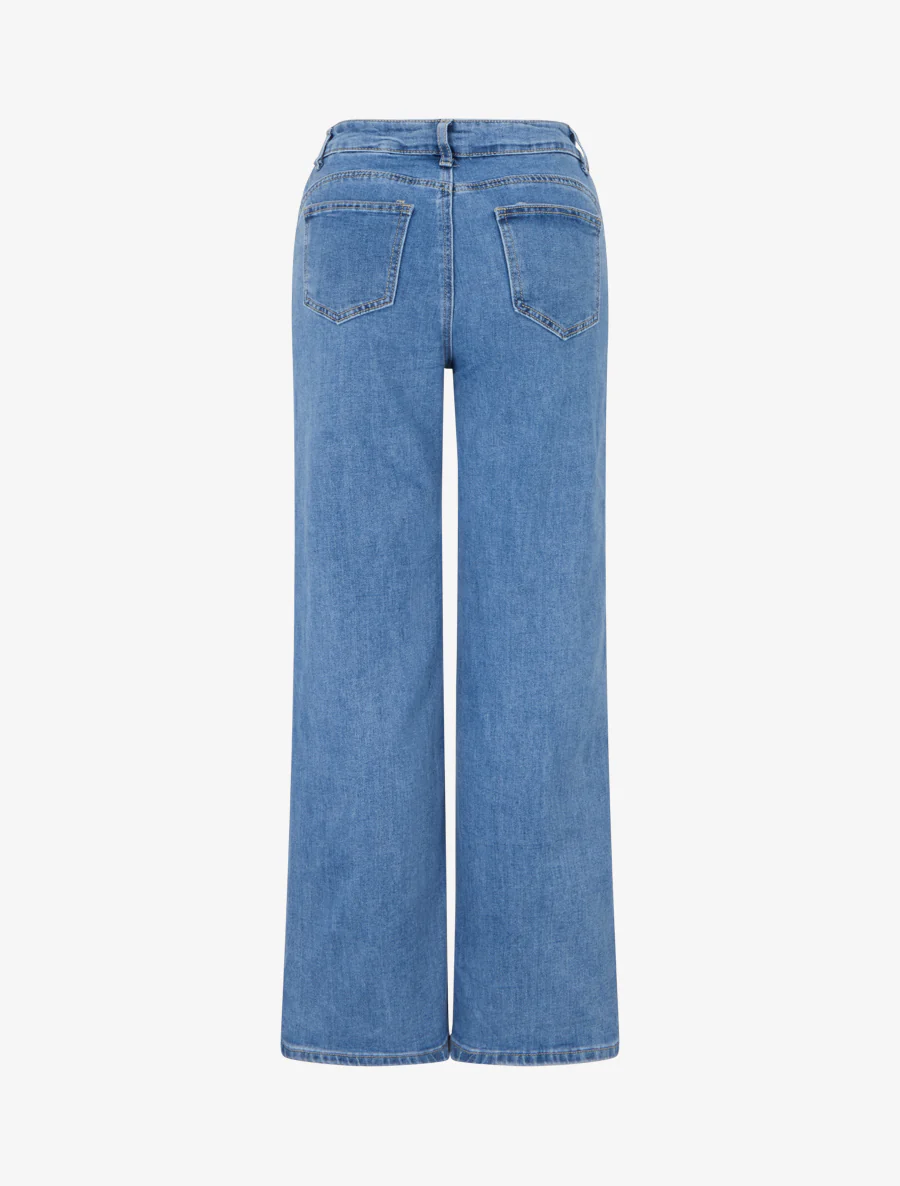 Jean met wijde pijpen in grote maat - Blauw - Image 2