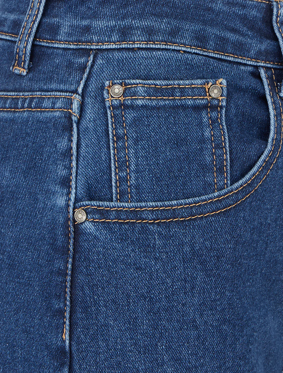 Jean met wijde zoom - Blauw - Image 3