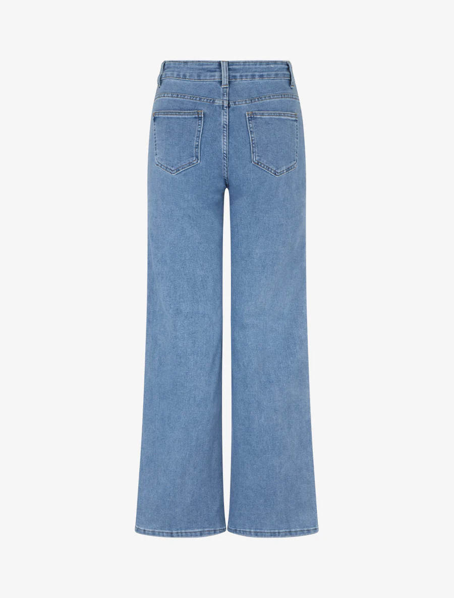 Jean push-up met klepzakken - Blauw - Image 2