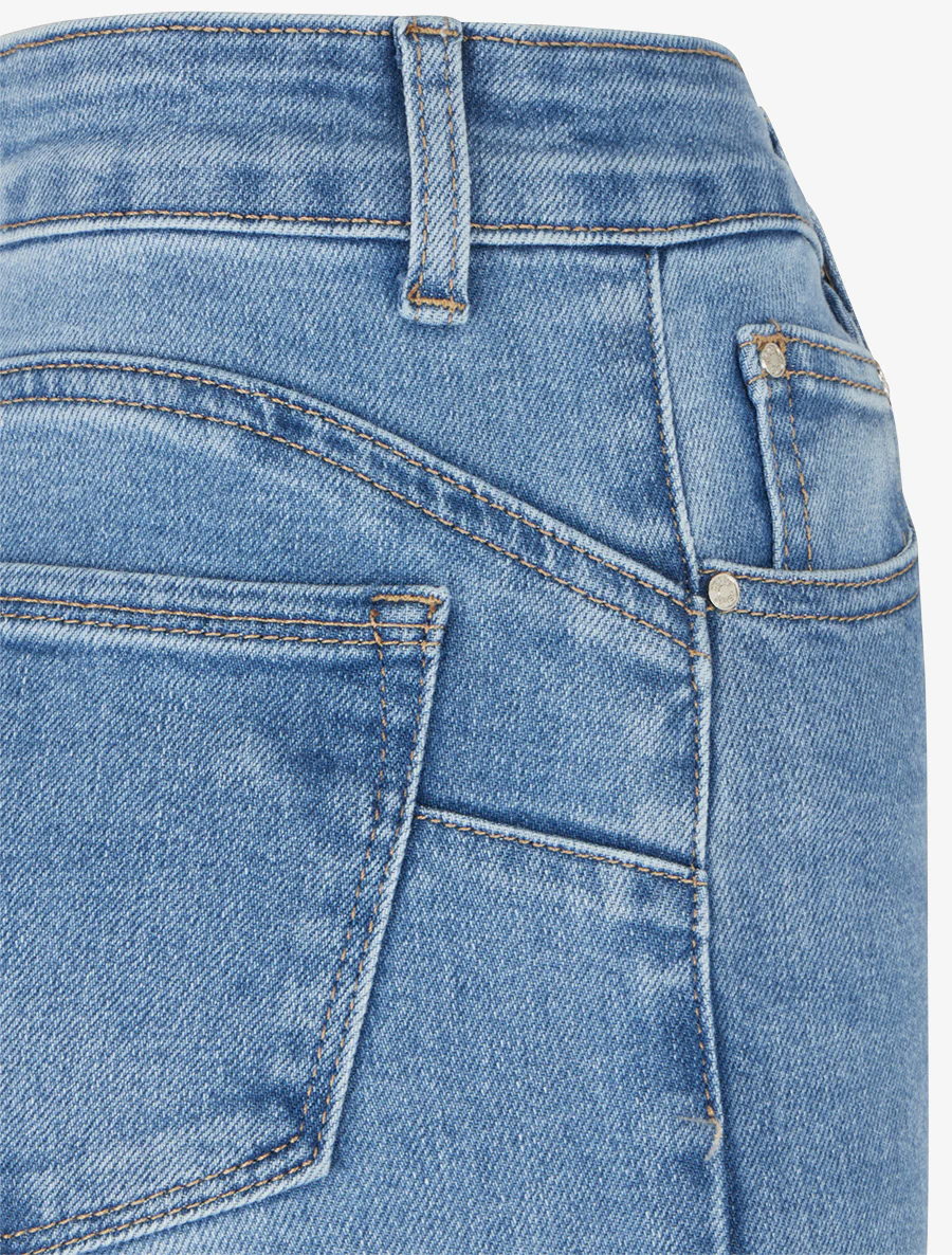 Jean push-up met uitlopende pijpen - Blauw - Image 3