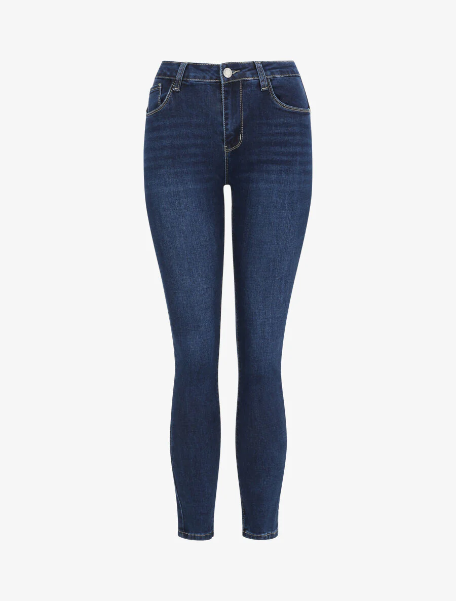 Jean push-up skinny - Donkerblauw