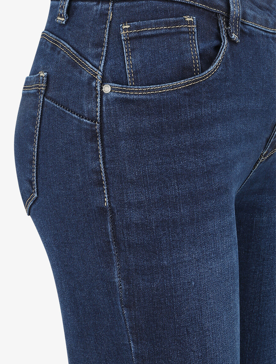 Jean push-up skinny - Donkerblauw - Image 3