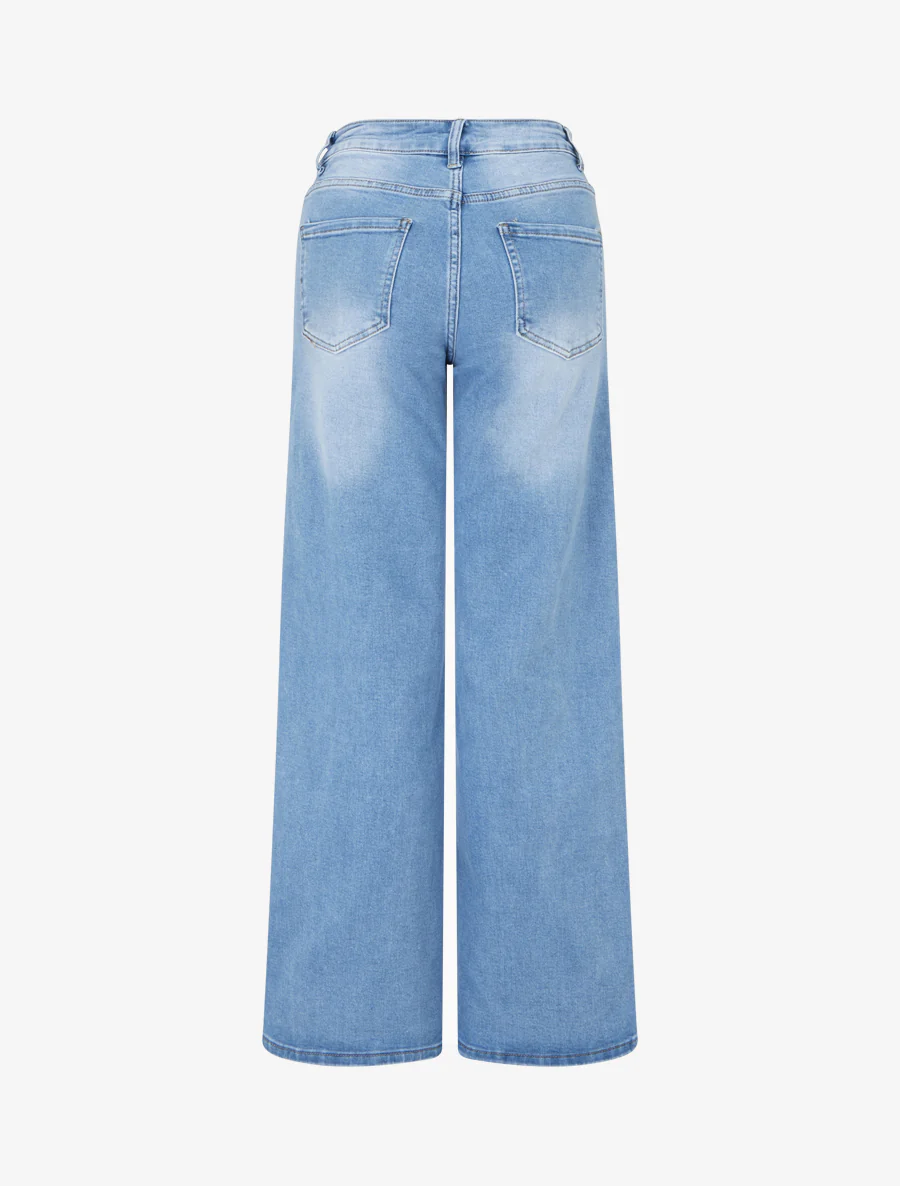 Jean push-up wijde pijp - Lichtblauw - Image 2