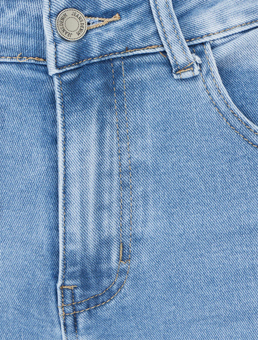 Jean push-up wijde pijp - Lichtblauw - Image 3
