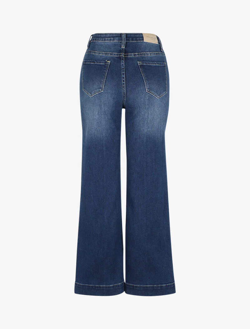 Jean recht gesneden gebleekt - Blauw denim - Image 2